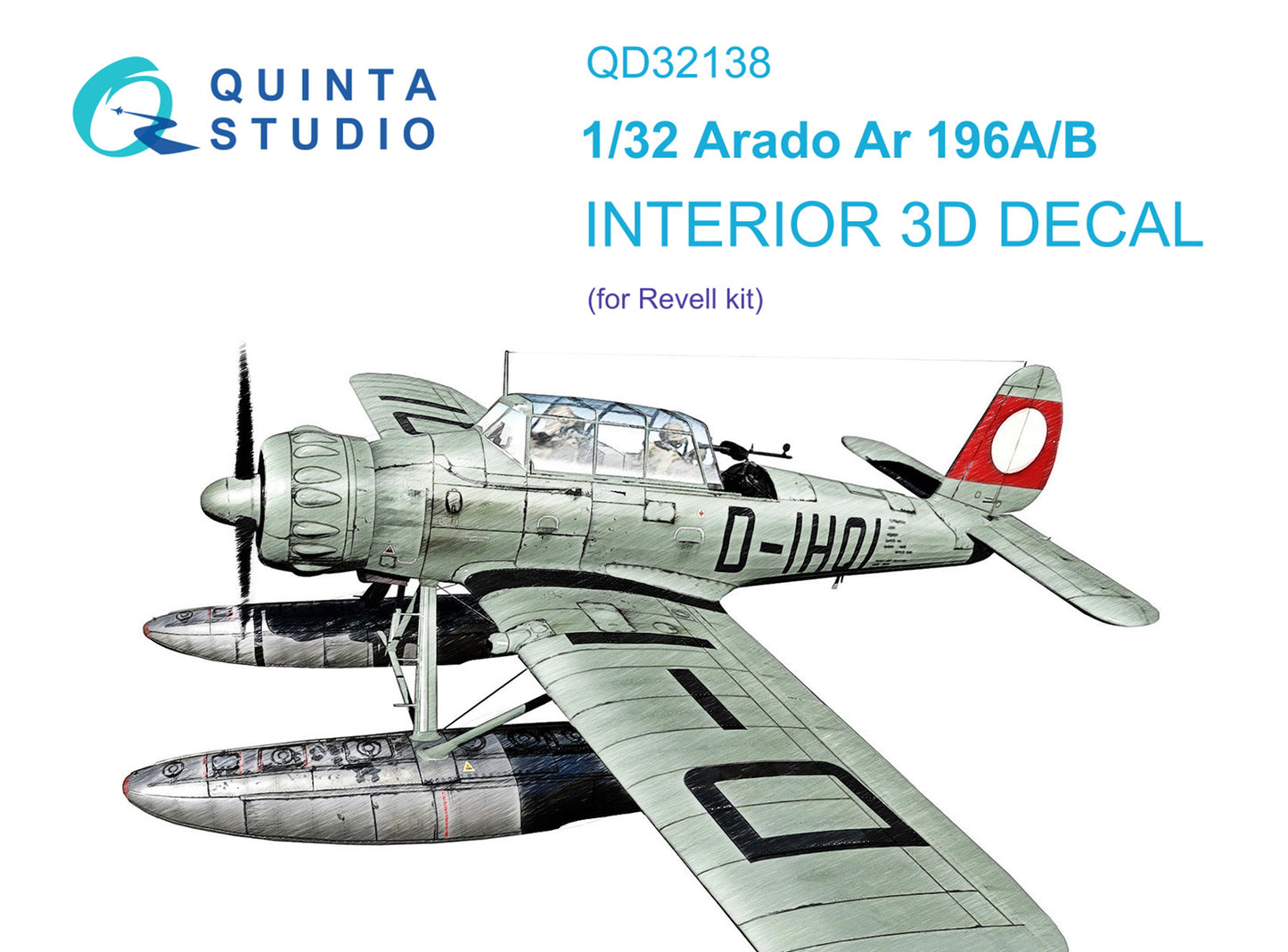 Quinta Studio QD32138 1:32 Ar-196A/B 3D Interior Decal