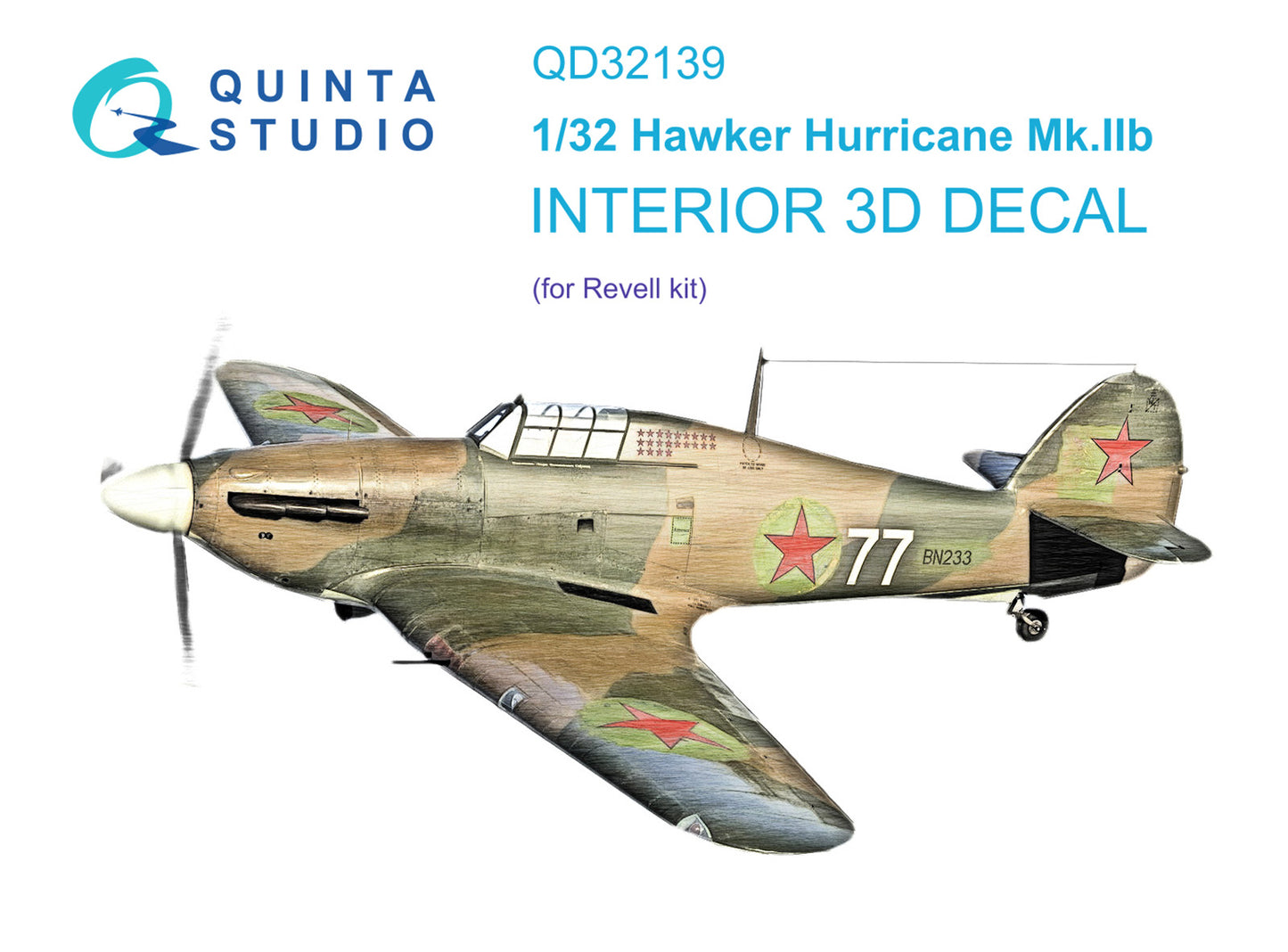 Quinta Studio QD32139 1:32 Hurricane Mk.IIb 3D Interior Decal