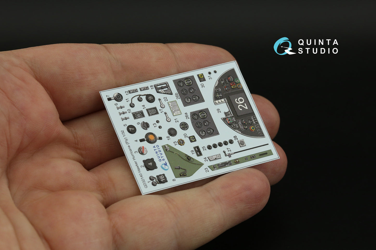 Quinta Studio QD32140 1:32 Hawker Hurricane 3D Interior Decal