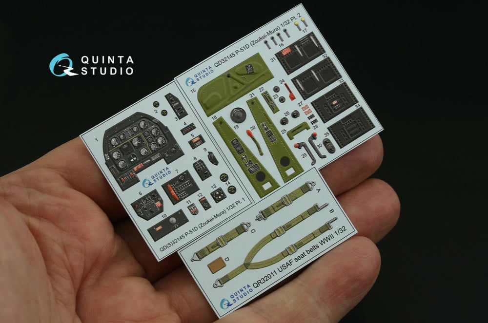 Quinta Studio QD32144 P-51D Mustang 3D Interior Decal 1:32