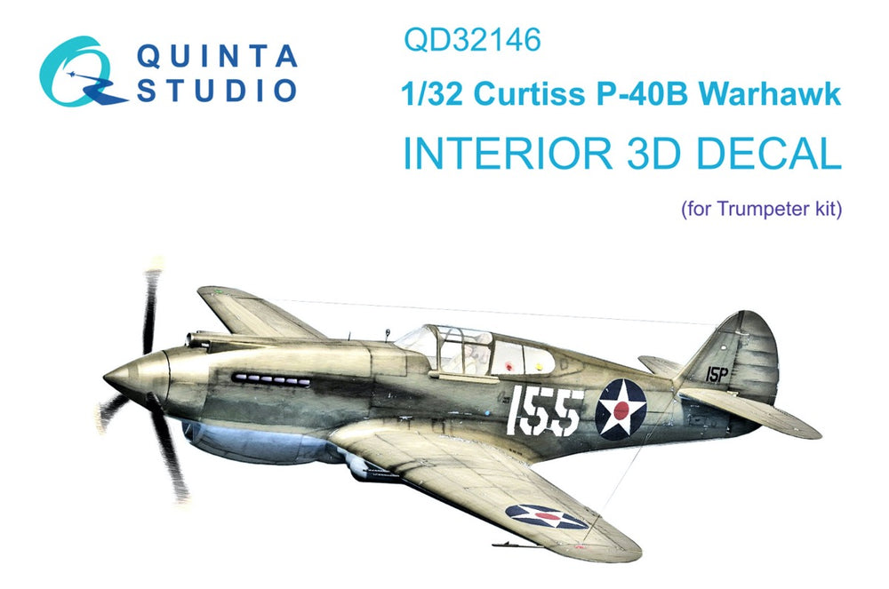 Quinta Studio QD32146 1:32 Curtiss P-40B Warhawk