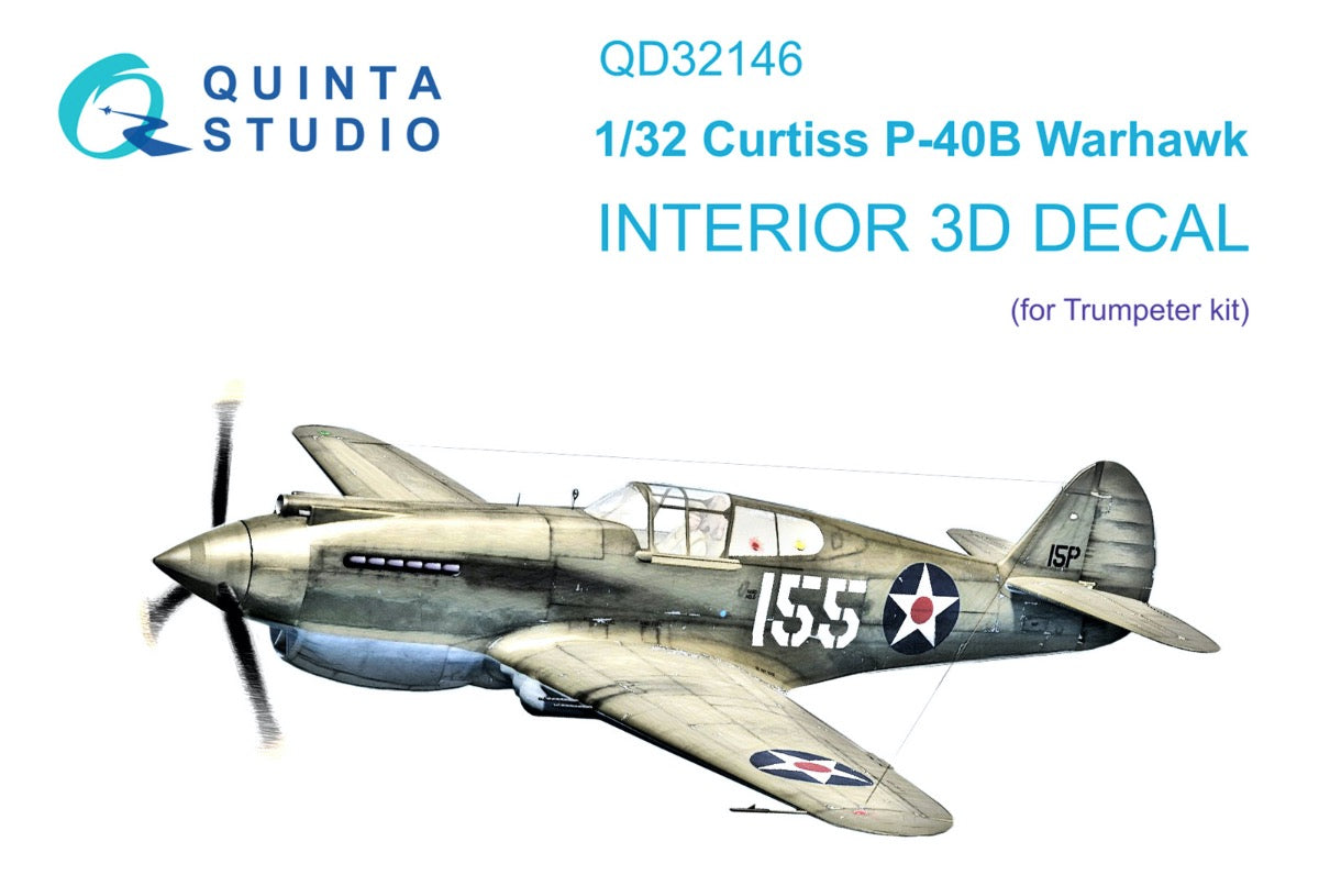 Quinta Studio QD32146 1:32 Curtiss P-40B Warhawk
