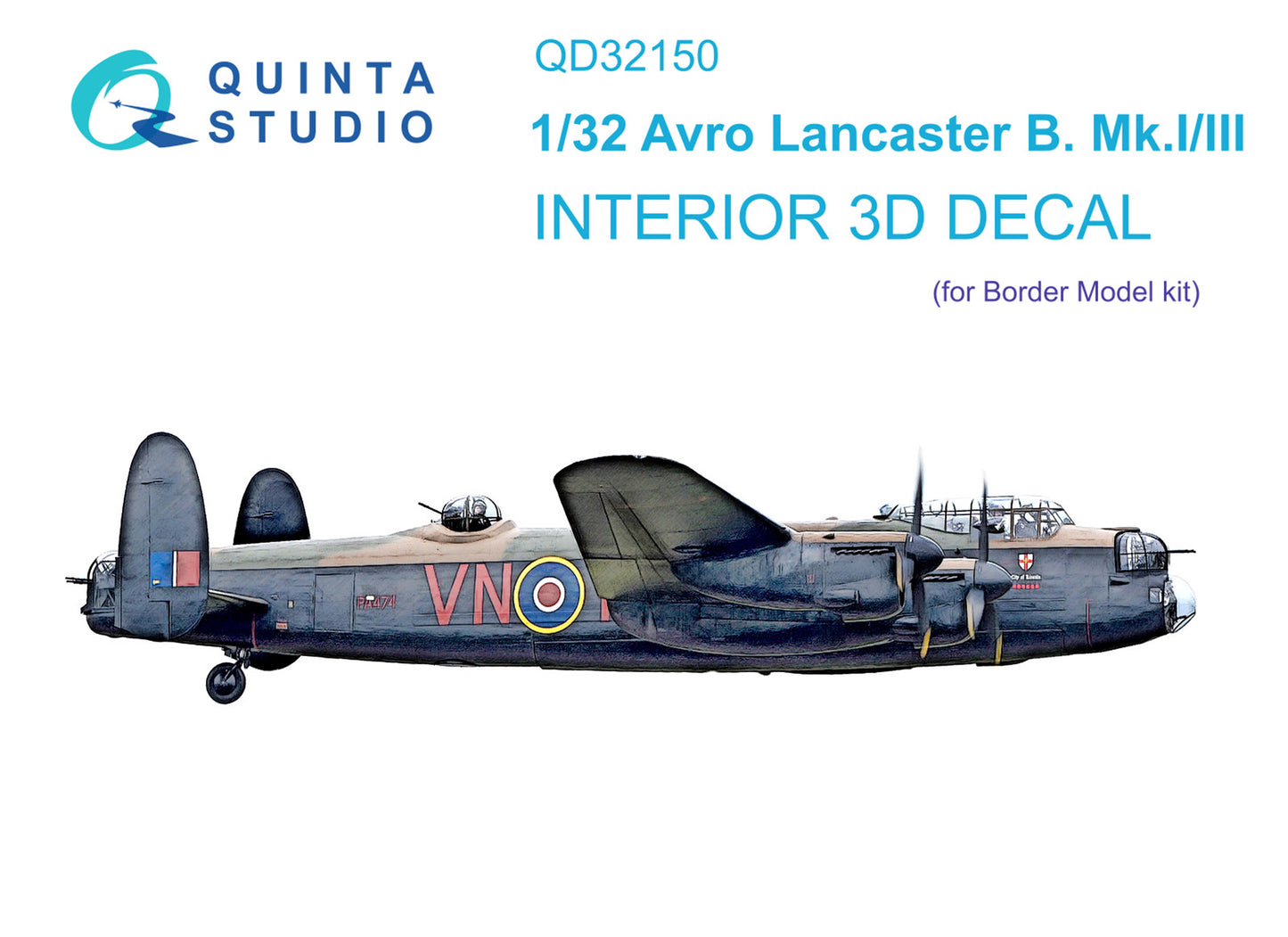 Quinta Studio QD32150 1:32 Lancaster B Mk.I/III 3D Interior Decal