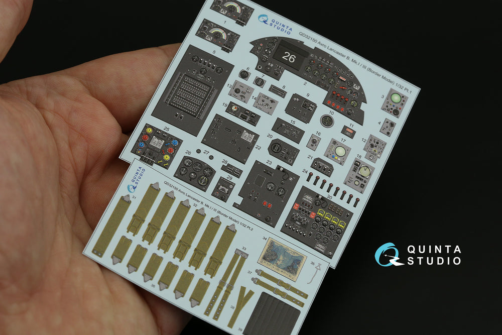 Quinta Studio QD32150 1:32 Lancaster B Mk.I/III 3D Interior Decal