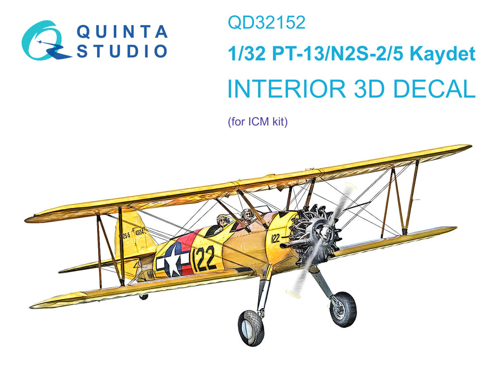 Quinta Studio QD32152 1:32 PT-13/N2S Kaydet 3D Interior Decal
