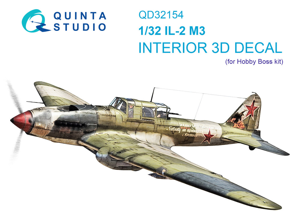 Quinta Studio QD32154 1:32 IL-2M3 3D Interior Decal