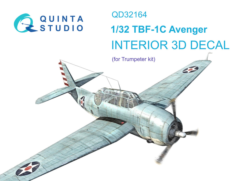Quinta Studio QD32164 1:32 TBF-1C Avenger 3D Interior Decal