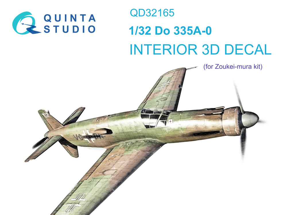 Quinta Studio QD32165 1:32 Do-335A-0 3D Interior Decal