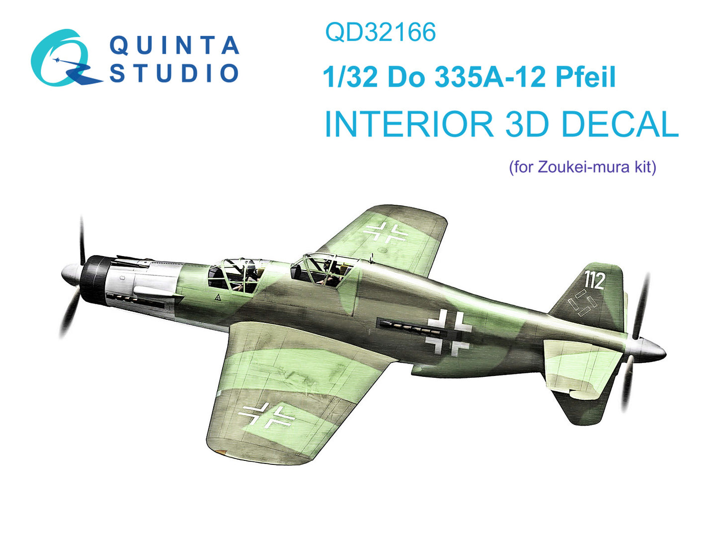 Quinta Studio QD32166 1:32 Do-335A-12 3D Interior Decal