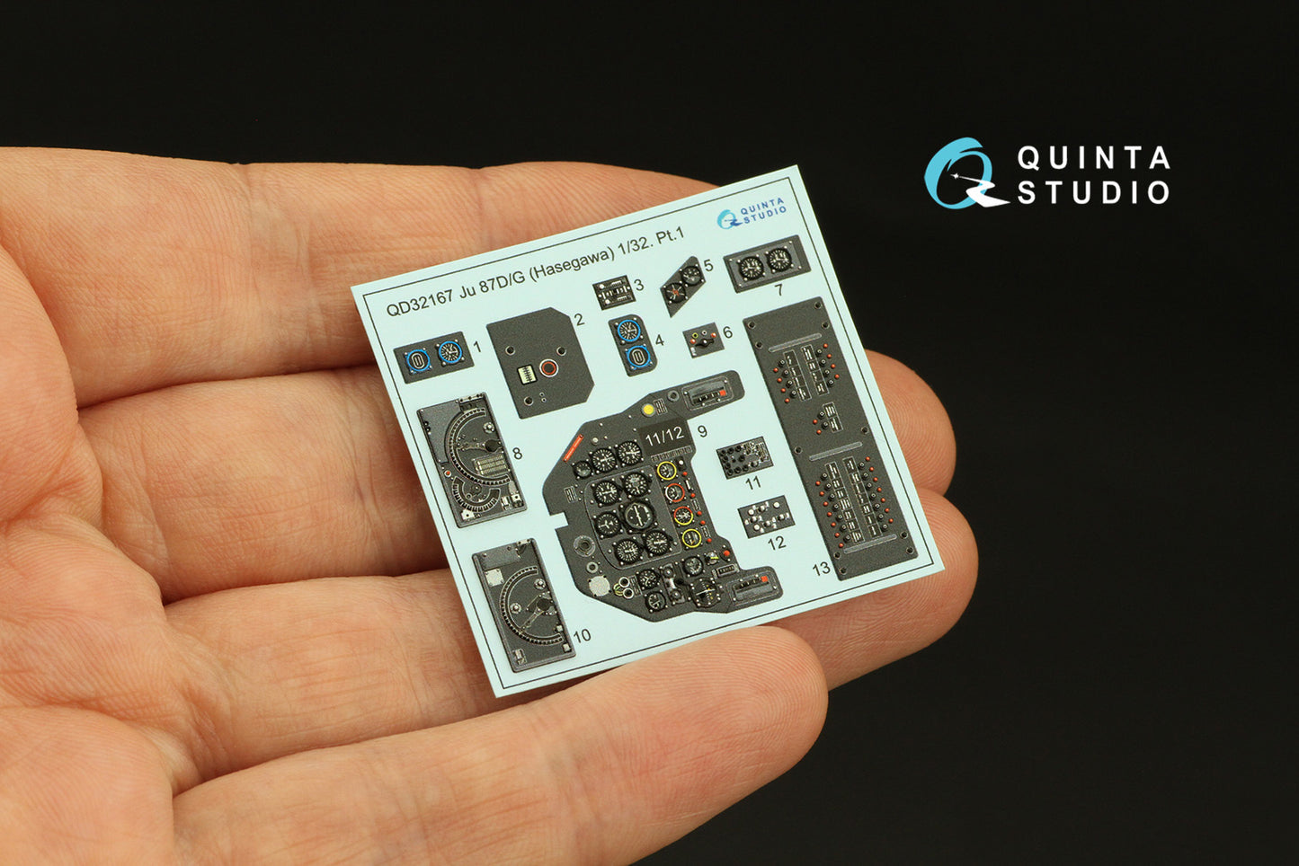Quinta Studio QD32167 1:32 Ju-87D/G Stuka 3D Interior Decal