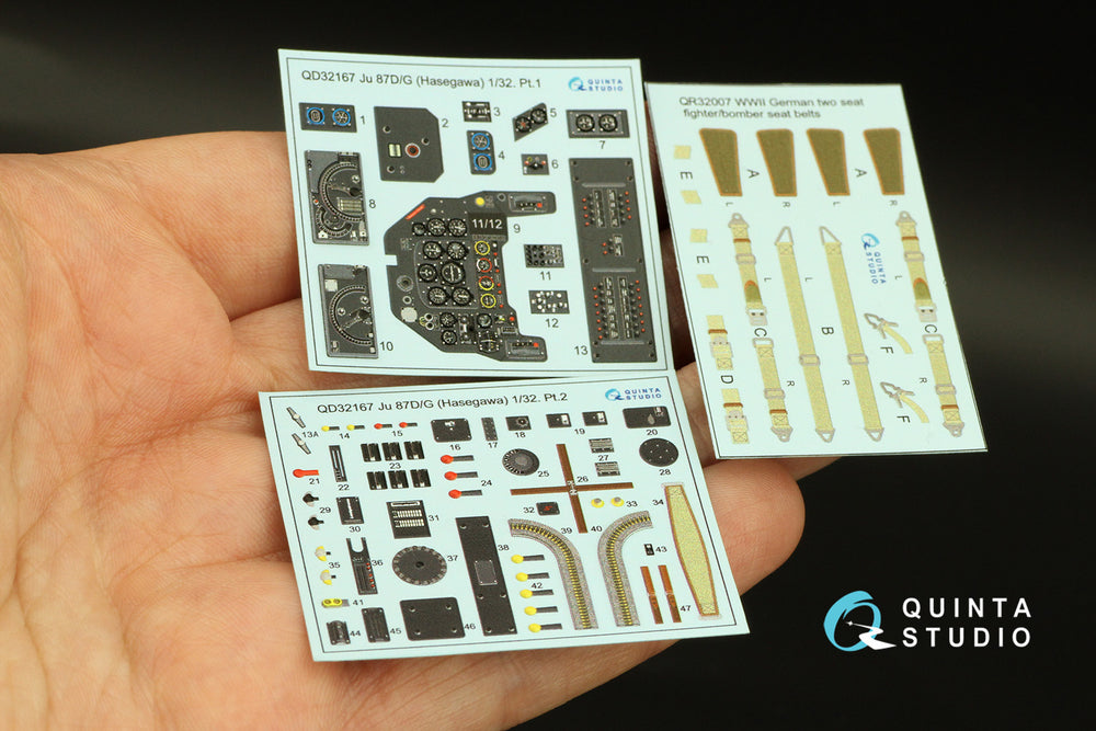 Quinta Studio QD32167 1:32 Ju-87D/G Stuka 3D Interior Decal