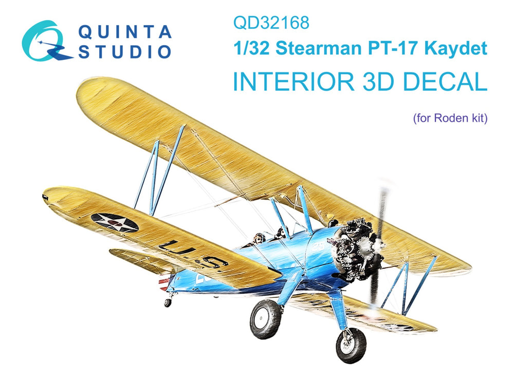 Quinta Studio QD32168 1:32 PT-17 Kaydet 3D Interior Decal
