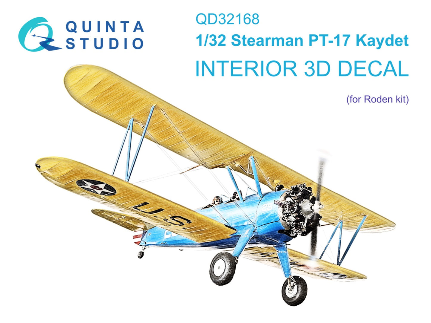 Quinta Studio QD32168 1:32 PT-17 Kaydet 3D Interior Decal