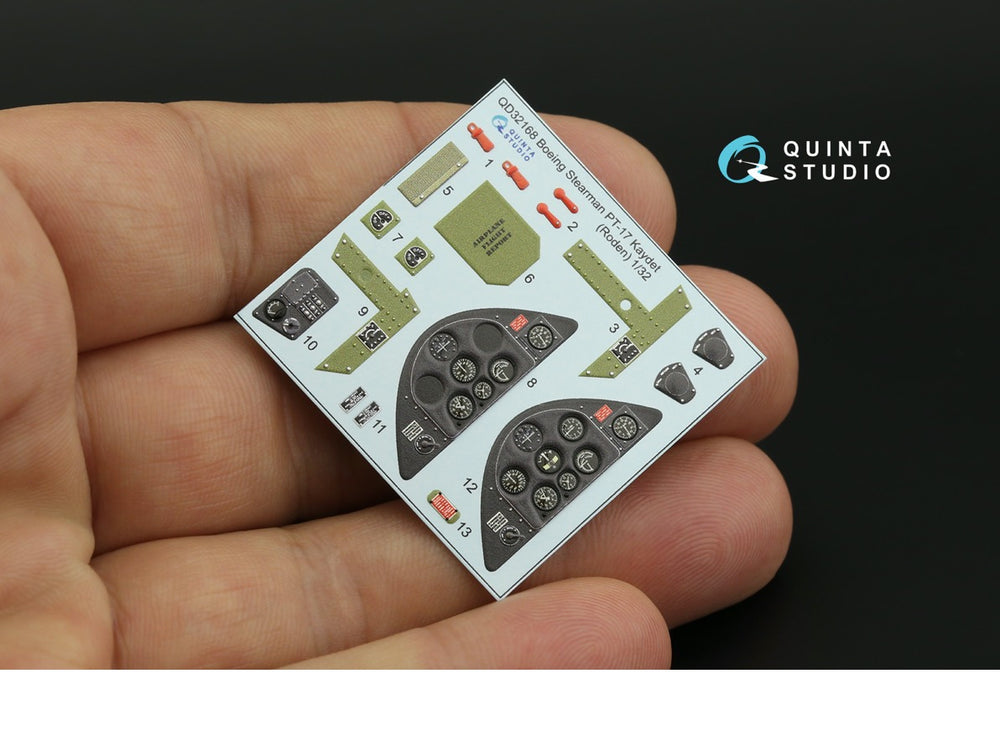 Quinta Studio QD32168 1:32 PT-17 Kaydet 3D Interior Decal