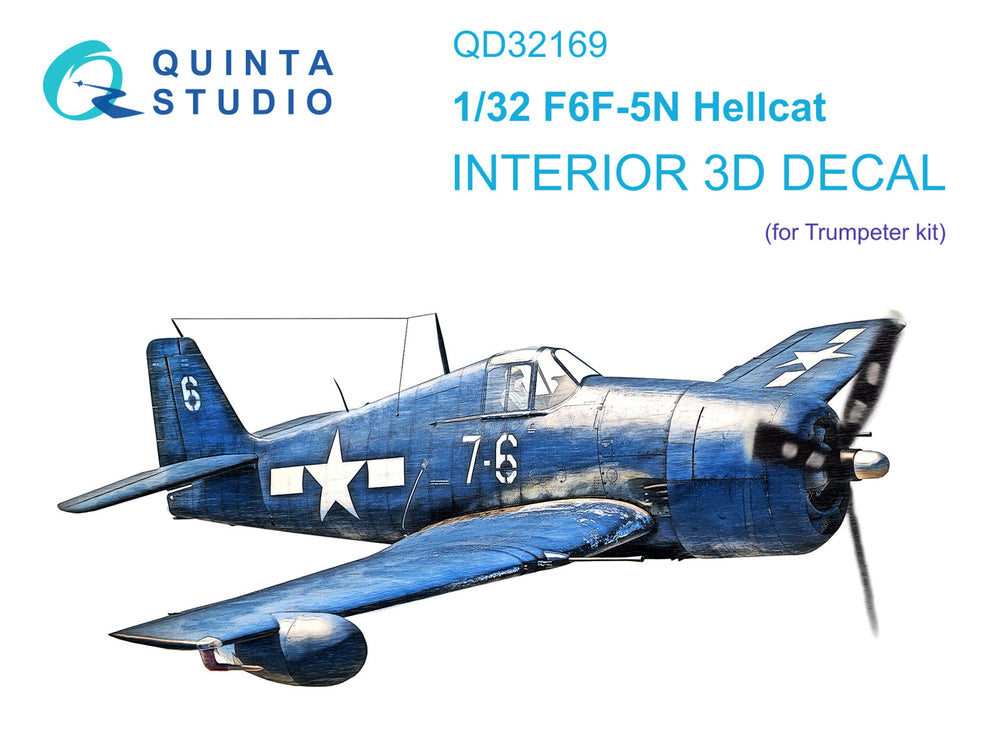 Quinta Studio QD32169 1:32 Grumman F6F-5N Hellcat