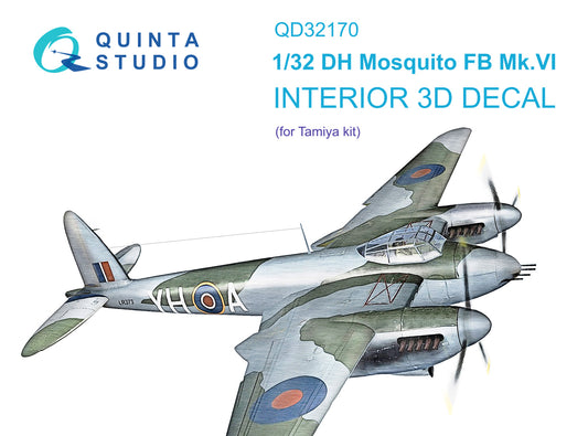 Quinta Studio QD32170 1:32 Mosquito Mk.VI 3D Interior Decal