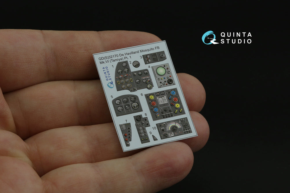 Quinta Studio QD32170 1:32 Mosquito Mk.VI 3D Interior Decal