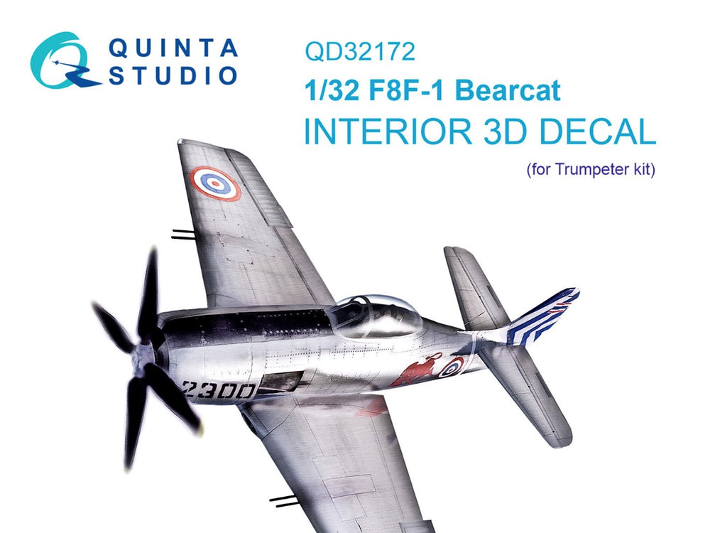 Quinta Studio QD32172 1:32 F8F-1 Bearcat 3D Interior Decal