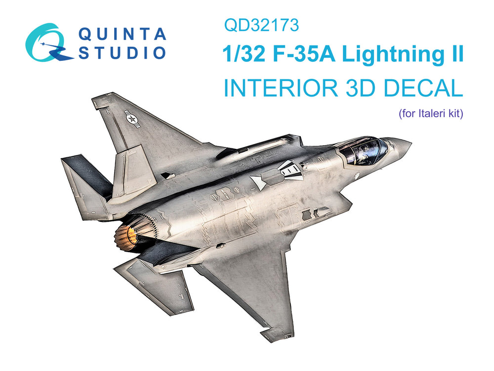 Quinta Studio QD32173 1:32 F-35A 3D Interior Decal