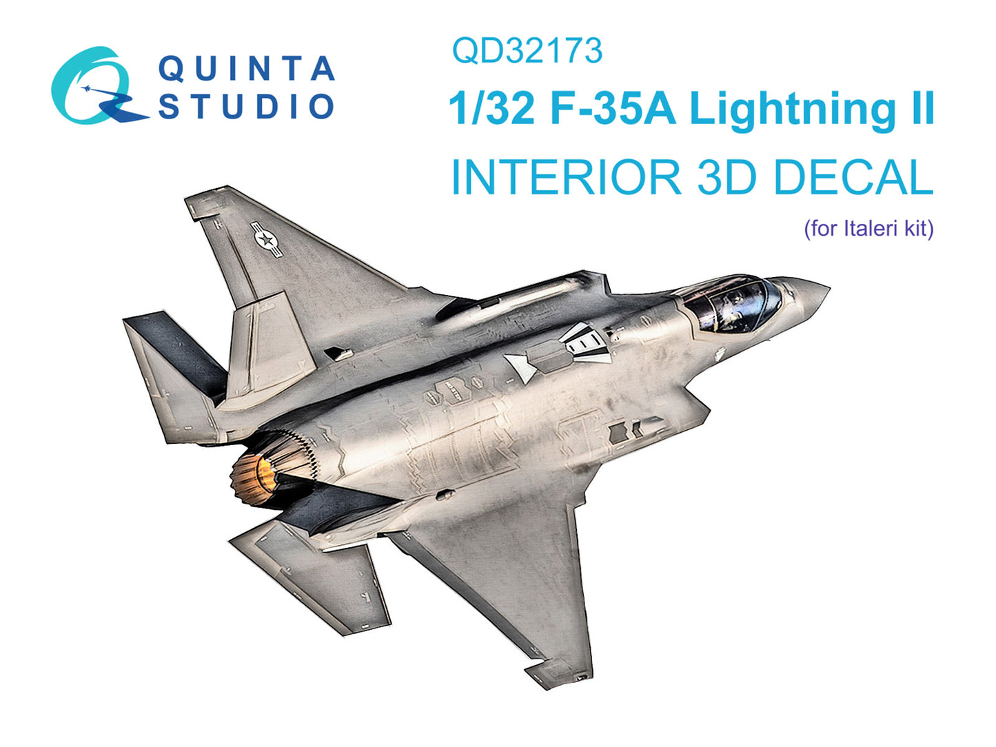Quinta Studio QD32173 1:32 F-35A 3D Interior Decal