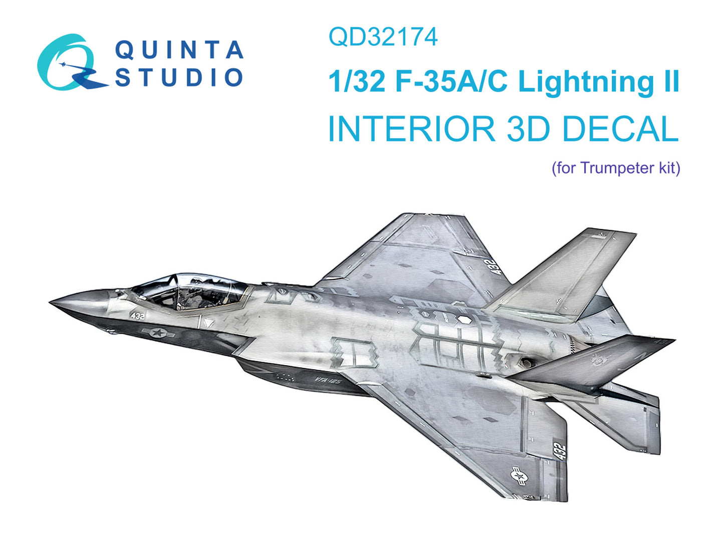 Quinta Studio QD32174 1:32 F-35A/C 3D Interior Decal