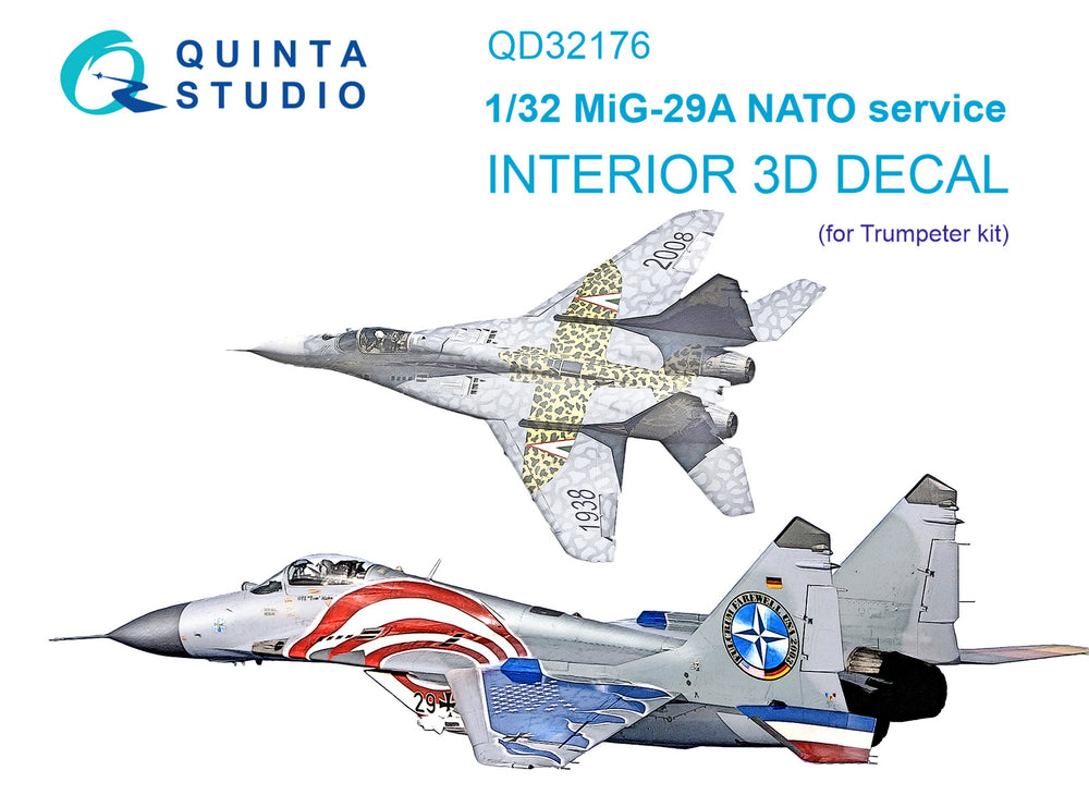 Quinta Studio QD32176 1:32 MiG-29A NATO 3D Interior Decal