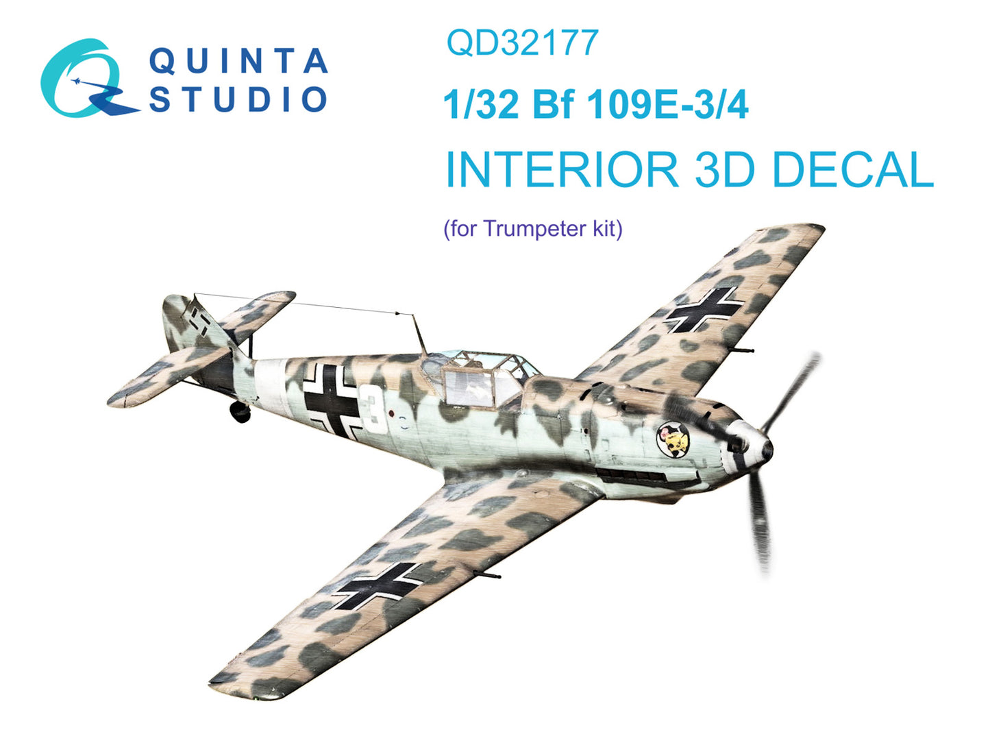 Quinta Studio QD32177 1:32 Bf-109E-3/E-4 3D Interior Decal