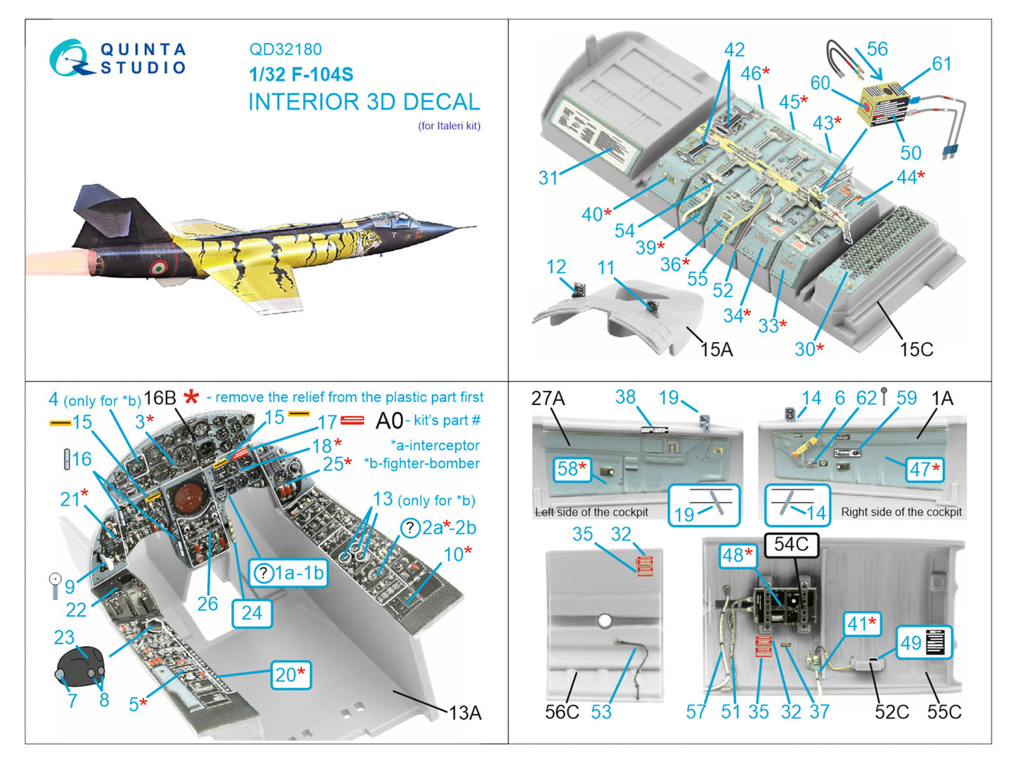Quinta Studio QD32180 1:32 Lockheed F-104S Starfighter