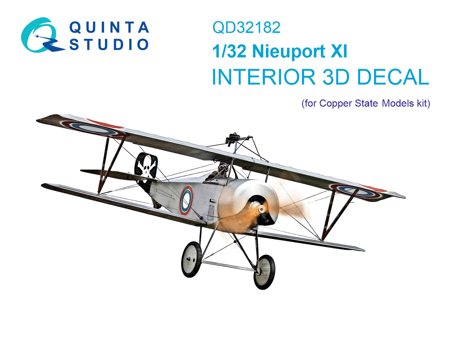 Quinta Studio QD32182 1:32 Nieuport XI 3D-Printed Interior decal