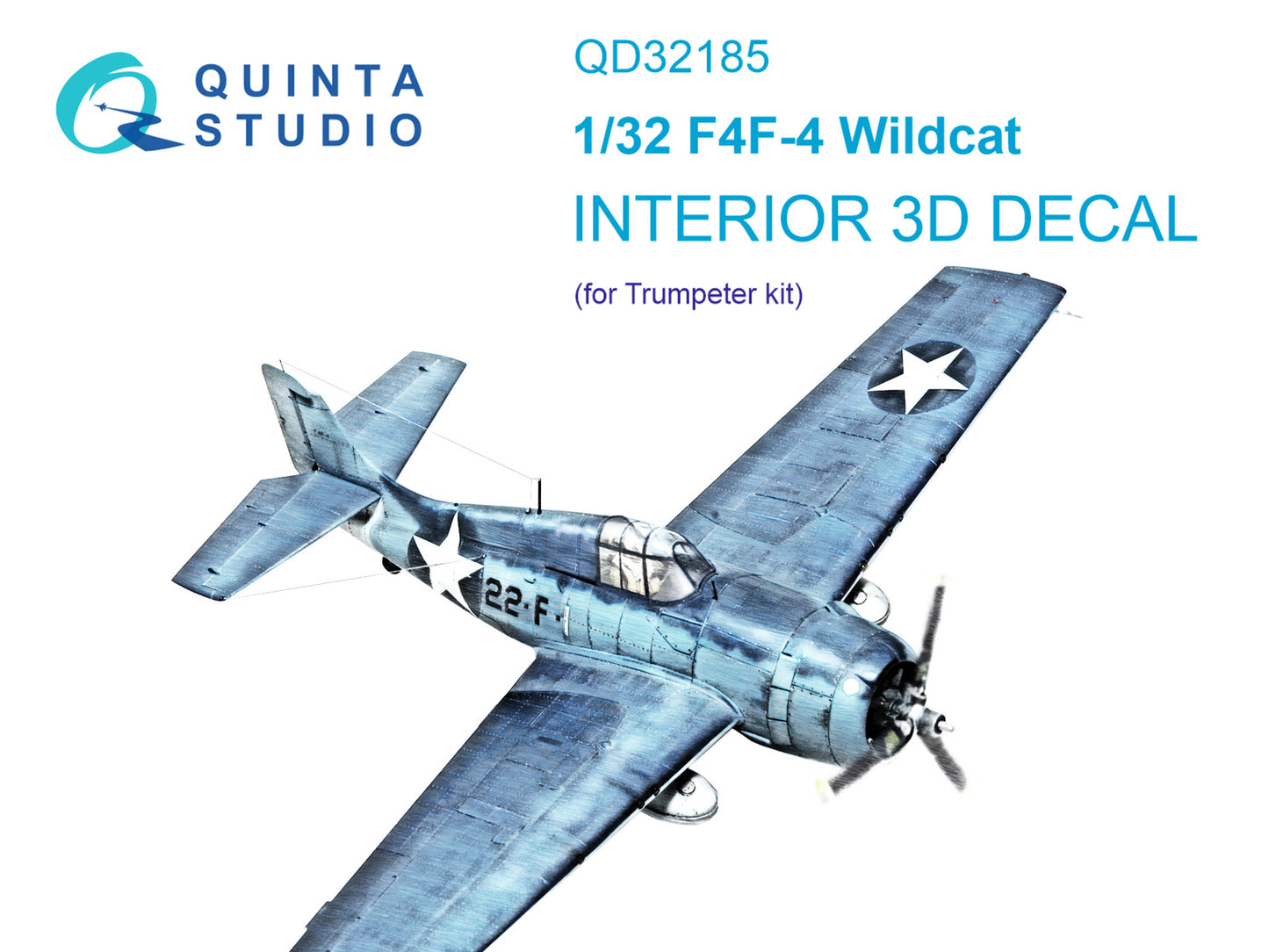 Quinta Studio QD32185 1:32 F4F-4 Wildcat 3D Interior Decal