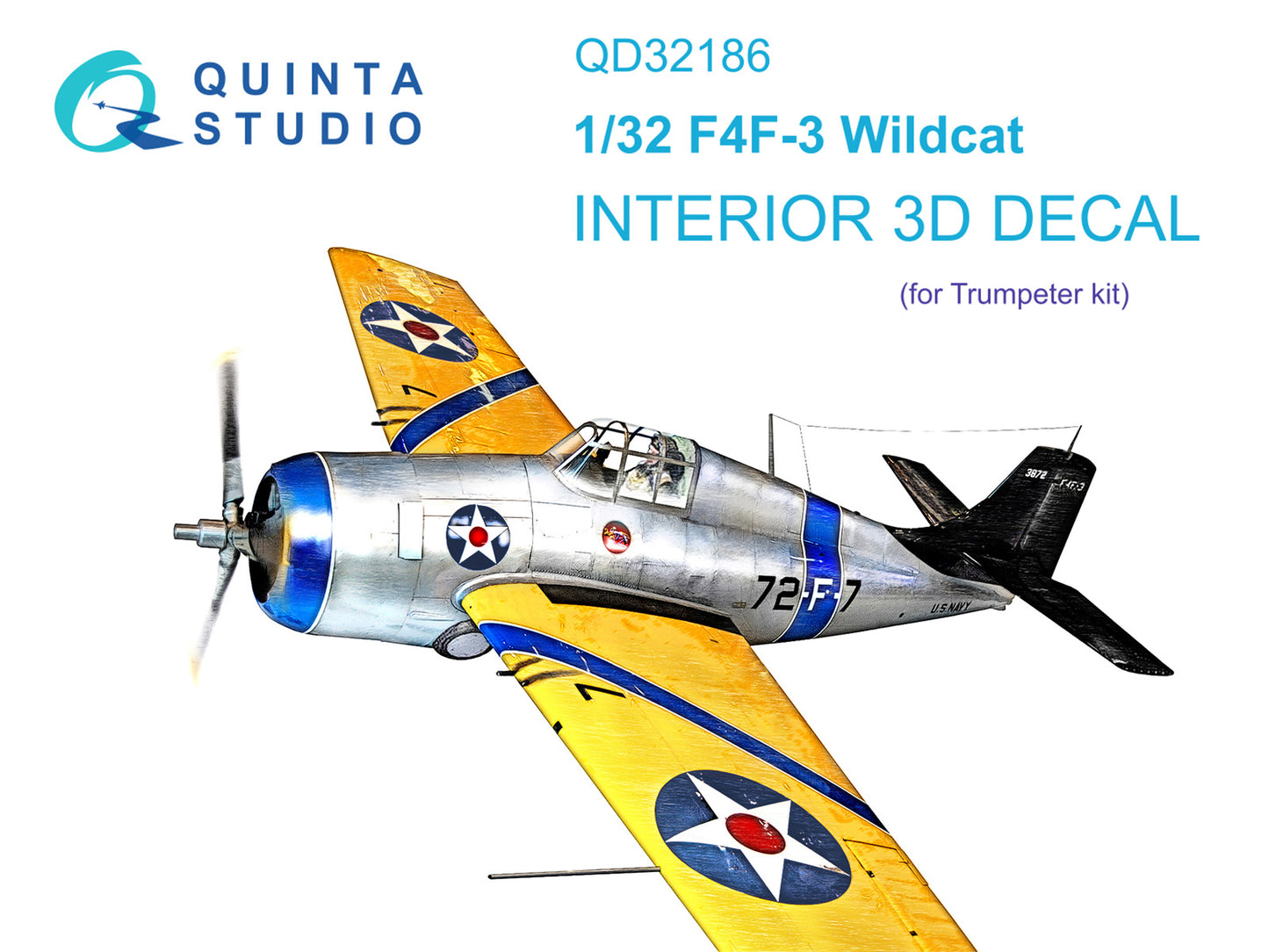 Quinta Studio QD32186 1:32 F4F-3 Wildcat 3D Interior Decal