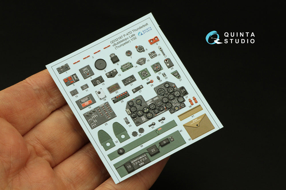 Quinta Studio QD32187 1:32 Republic P-47D Thunderbolt Bubbletop