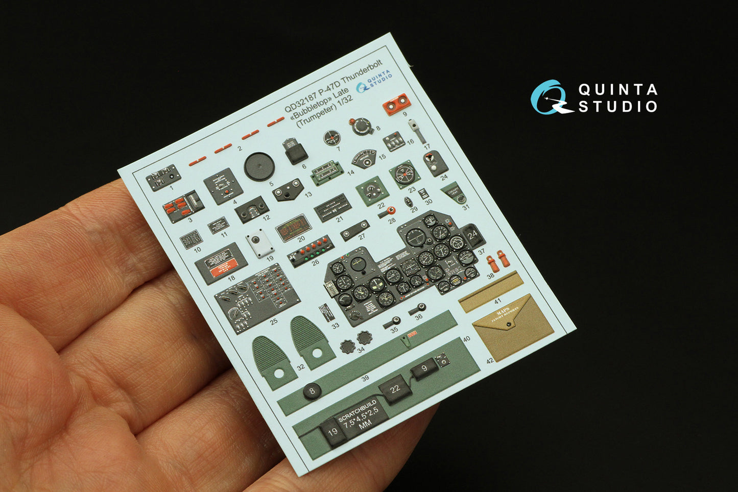 Quinta Studio QD32187 1:32 Republic P-47D Thunderbolt Bubbletop