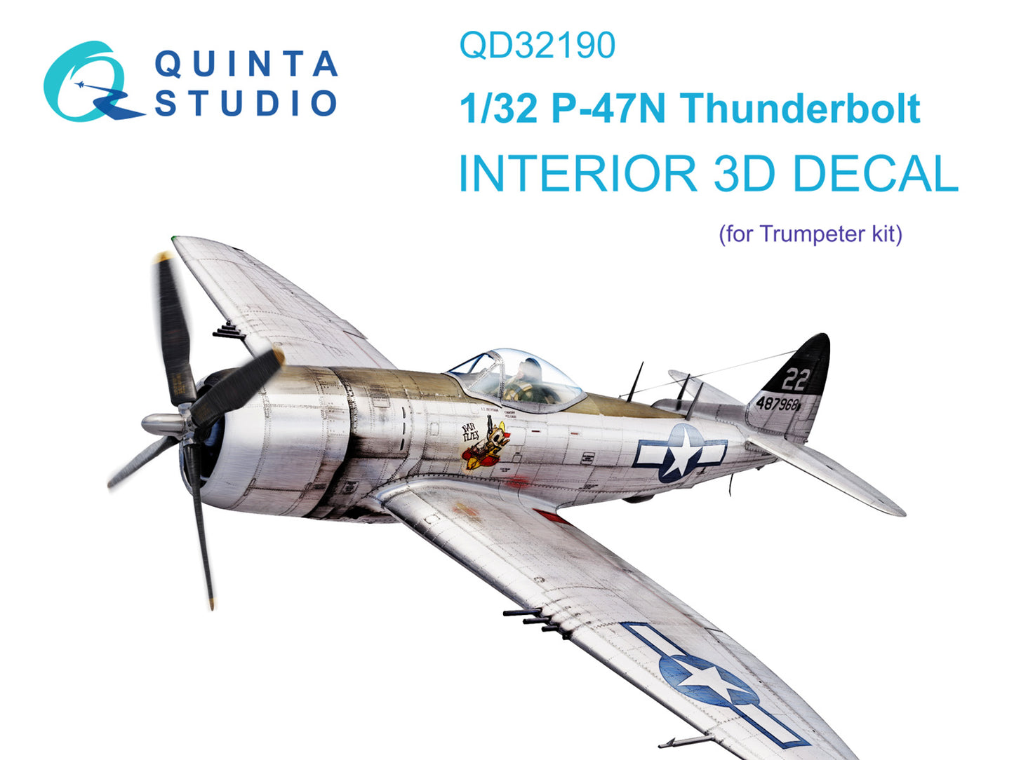 Quinta Studio QD32190 1:32 P-47N Thunderbolt 3D Interior Decal