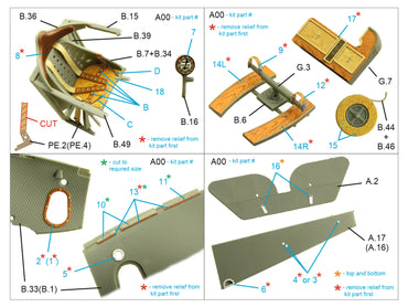 Quinta Studio QD32196 1:32 Nieuport XXIII 3D-Printed Interior Decals