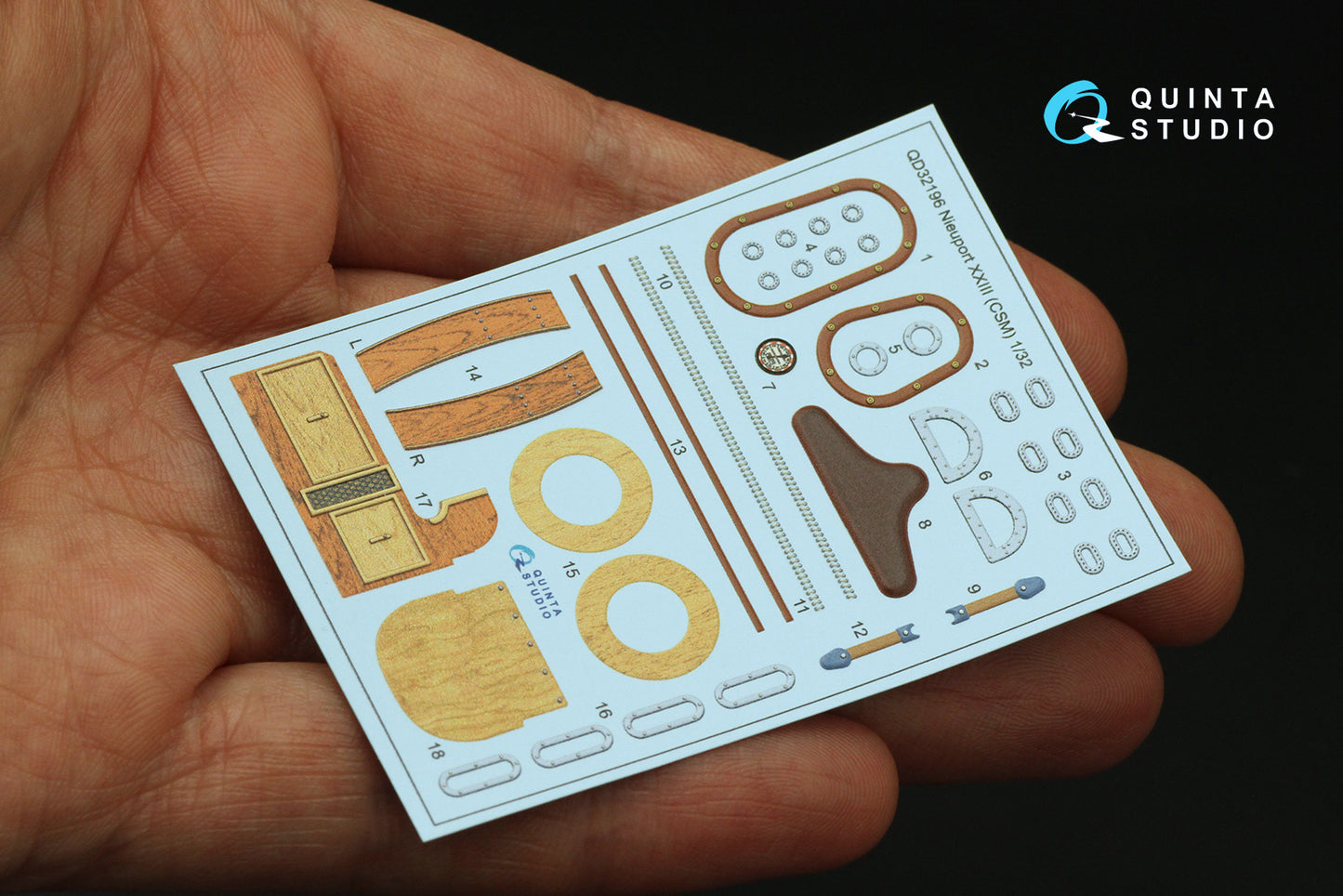 Quinta Studio QD32196 1:32 Nieuport XXIII 3D-Printed Interior Decals