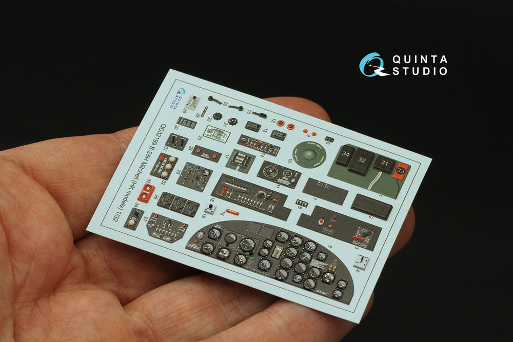 Quinta Studio QD32199 1:32 B-25H Mitchell 3D Interior Decal