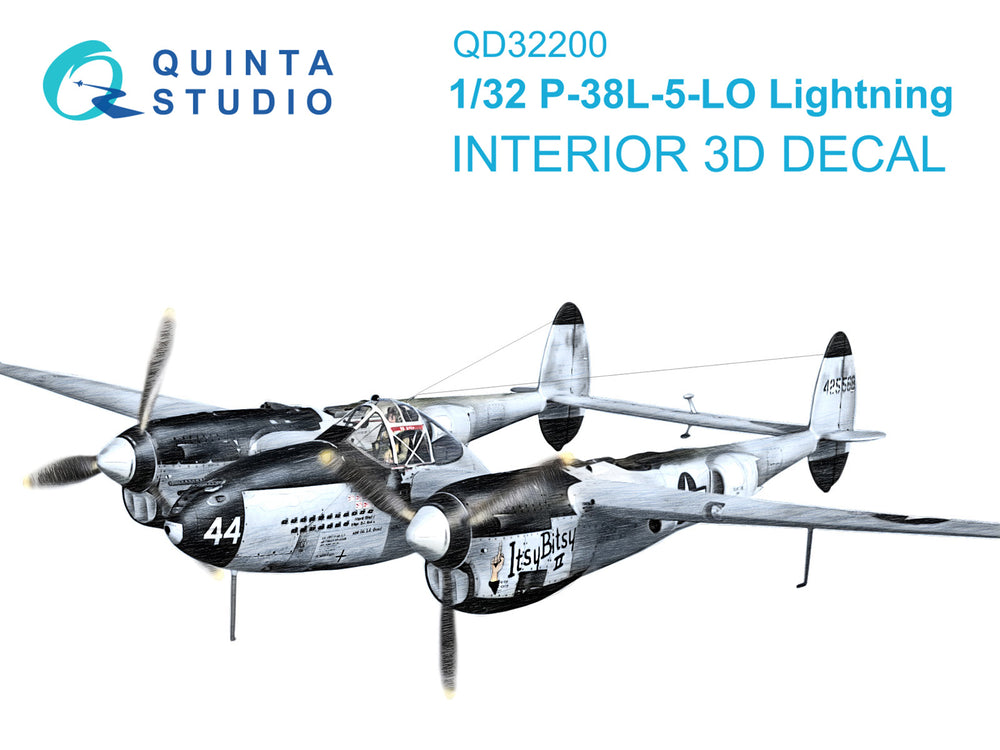 Quinta Studio QD32200 1:32 P-38L-5 Lightning 3D Interior Decal