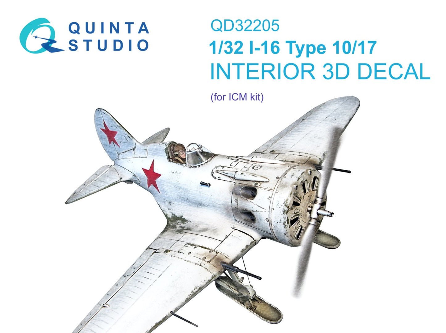 Quinta Studio QD32205 1:32 I-16 Type 10/17 3D Interior Decal