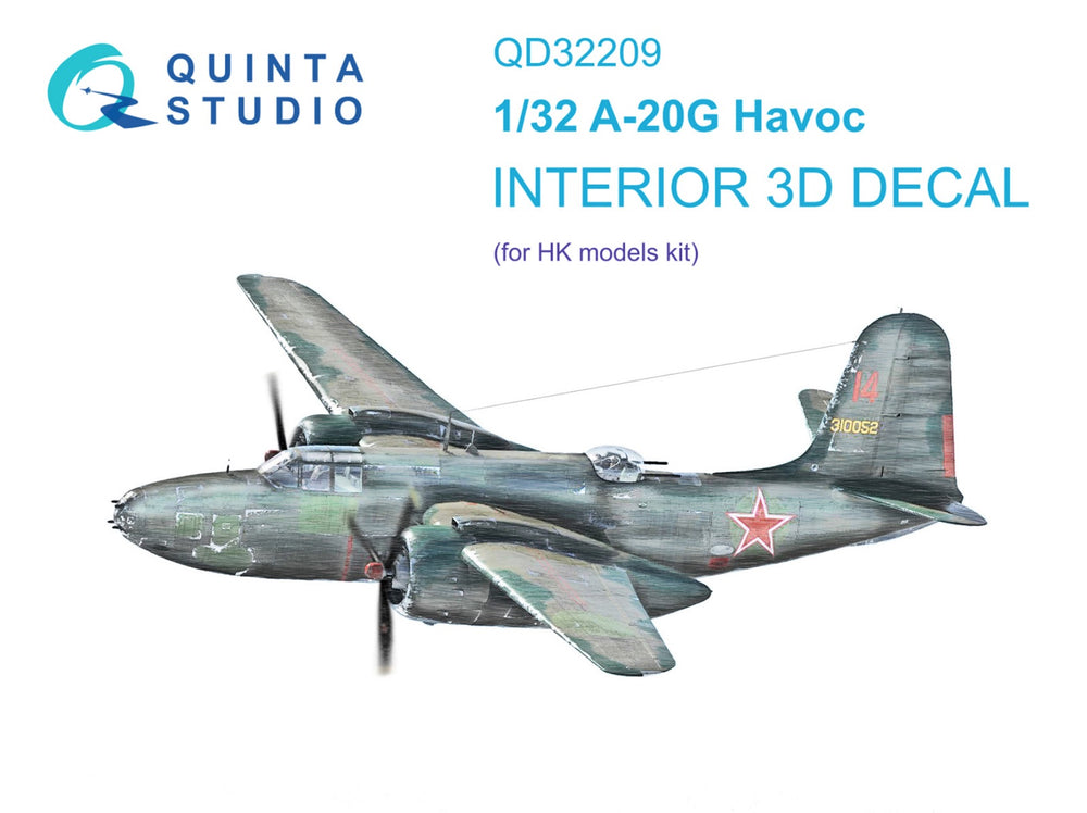 Quinta Studio QD32209 1:32 A-20G Havoc 3D Interior Decal