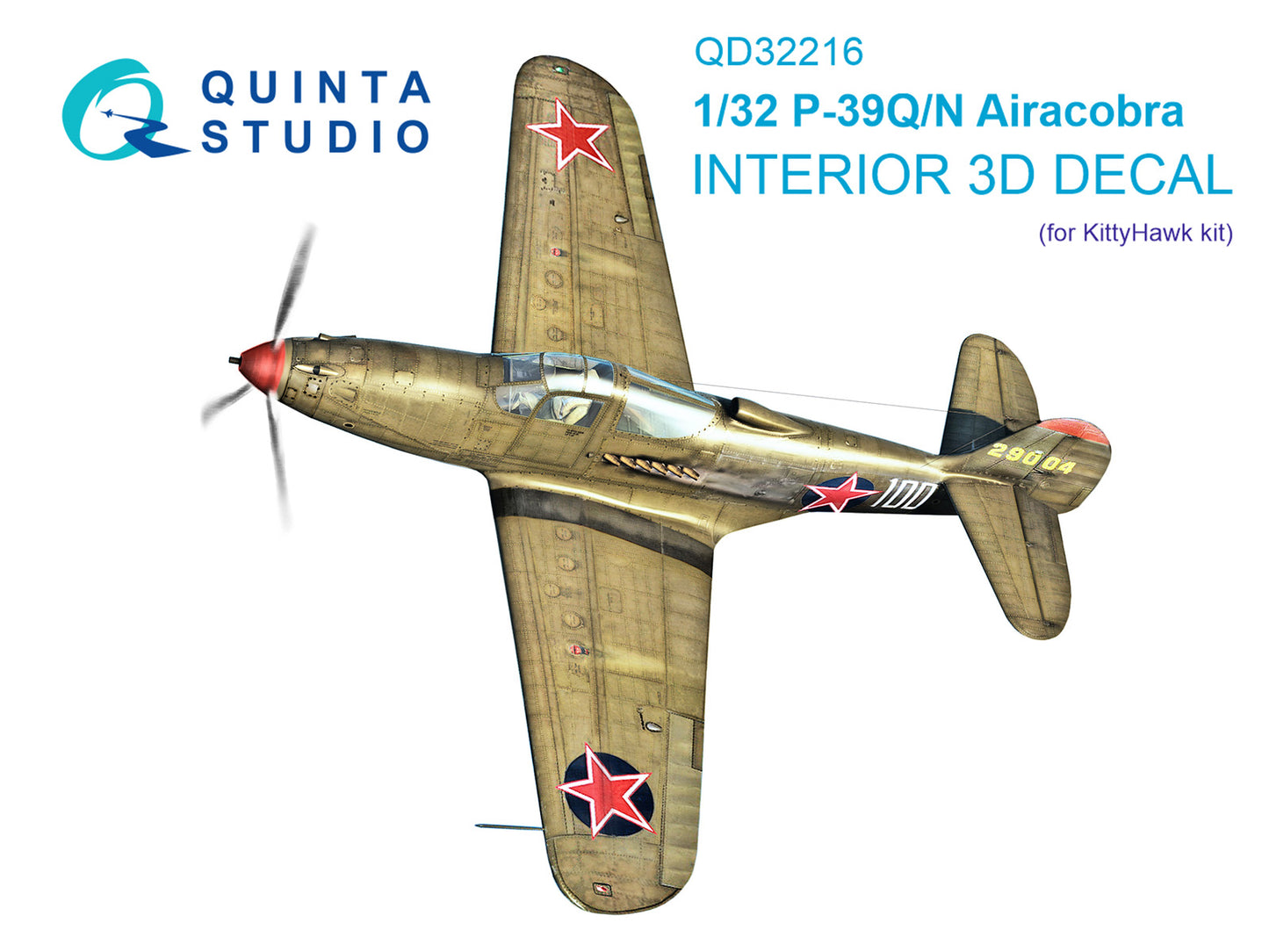 Quinta Studio QD32216 1:32 P-39Q/N Airacobra 3D Interior Decal