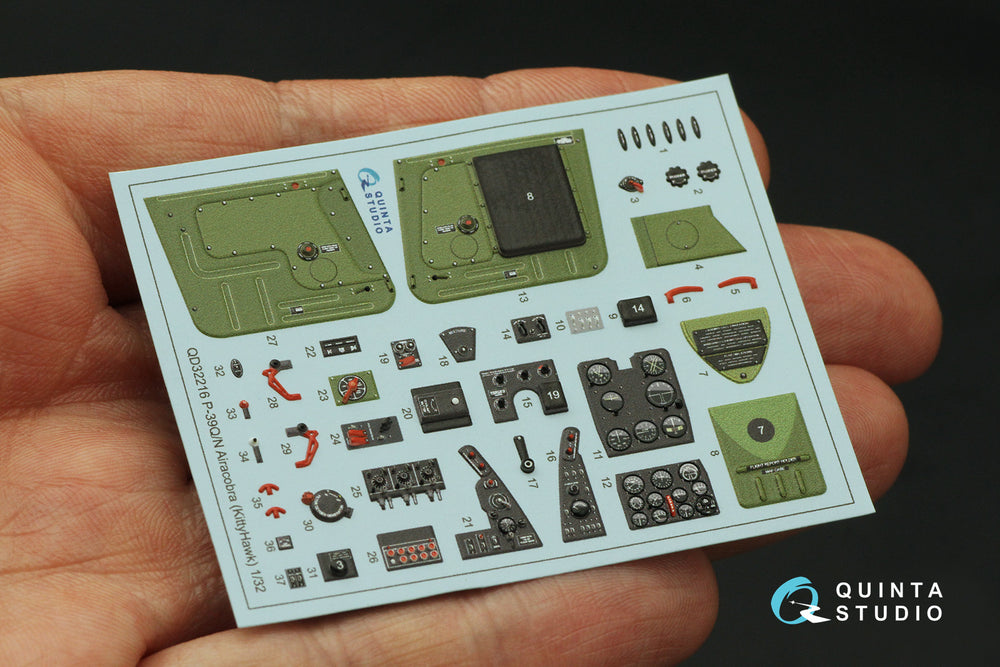Quinta Studio QD32216 1:32 P-39Q/N Airacobra 3D Interior Decal