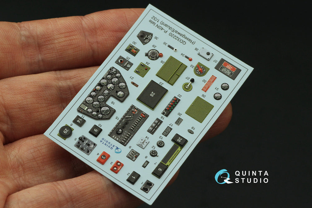 Quinta Studio QD32220 1:32 P-40N Late 3D Interior Decal