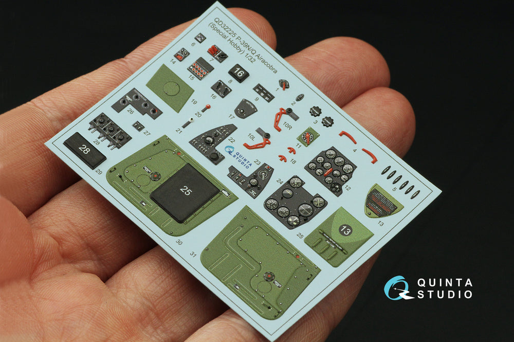 Quinta Studio QD32225 1:32 P-39Q/N Airacobra 3D Interior Decal