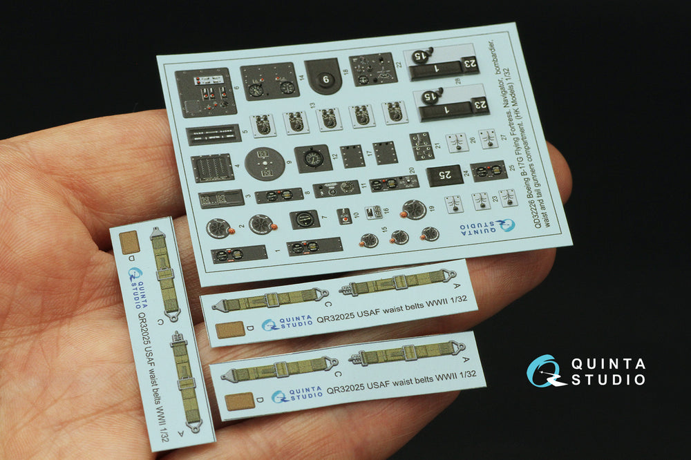 Quinta Studio QD32226 1:32 B-17G Flying Fortress Rear Compartments