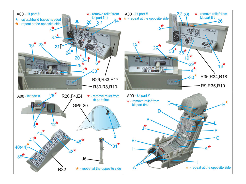 Quinta Studio QD32227 1:32 Mikoyan MiG-29UB 3D-Printed & coloured Interior