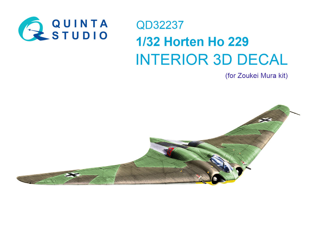 Quinta Studio QD32237 1:32 Horten Ho-229A 3D-Printed Interior Decals