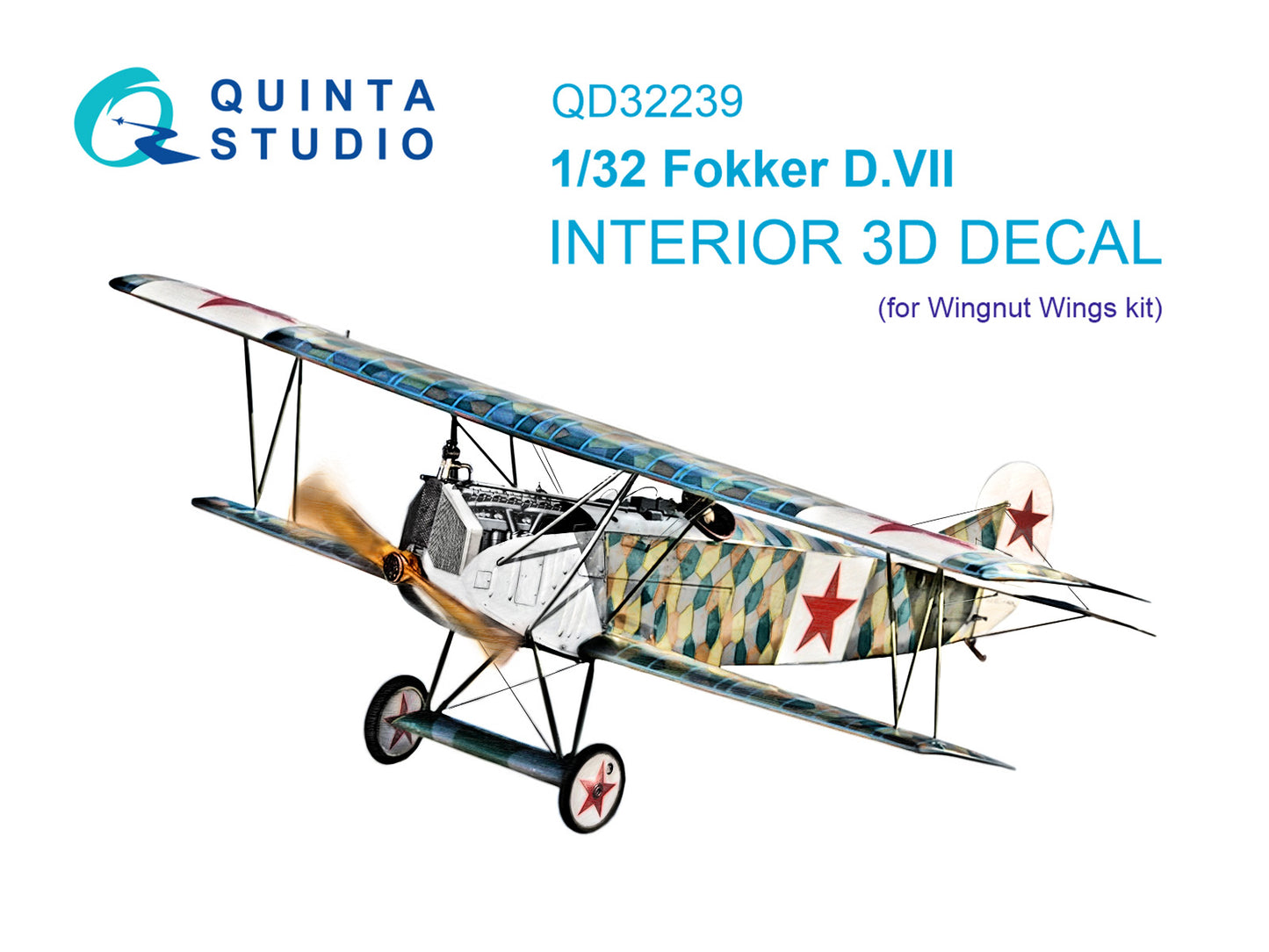 Quinta Studio QD32239 1:32 Fokker D.VII 3D-Printed Interior decal