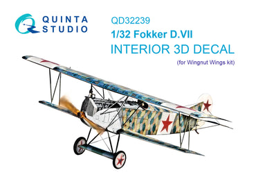 Quinta Studio QD32239 1:32 Fokker D.VII 3D-Printed Interior decal
