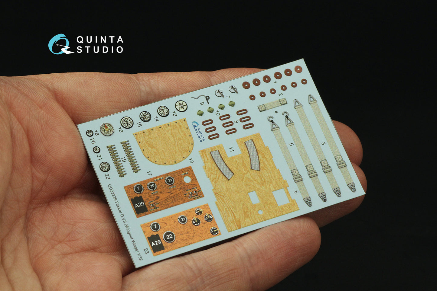 Quinta Studio QD32239 1:32 Fokker D.VII 3D-Printed Interior decal